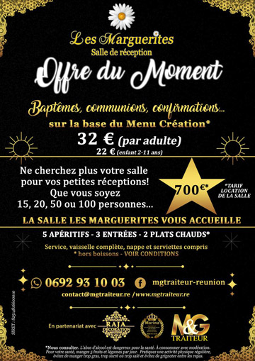 Offre Salle Marguerites